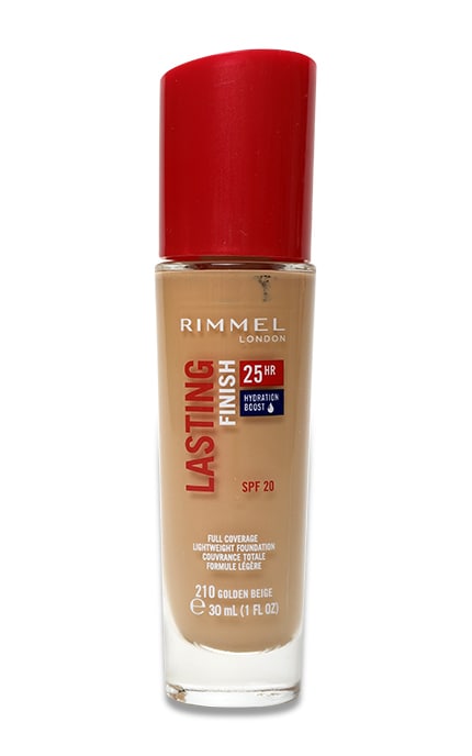 Тональная основа для лица Rimmel Lasring Finish 25H Foundation тон 210 Golden Beige 30 мл