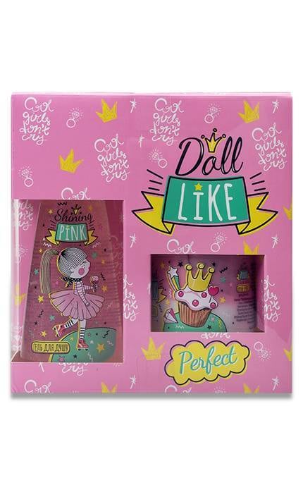 LIORA-Детский набор косметических средств Liora Doll Like Гель для душа 150 мл. Крем-суфле для тела 150 мл.-4823106001001
