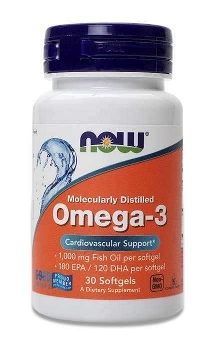 NOW-Дієтична добавка Now Омега-3 30 шт-733739016492