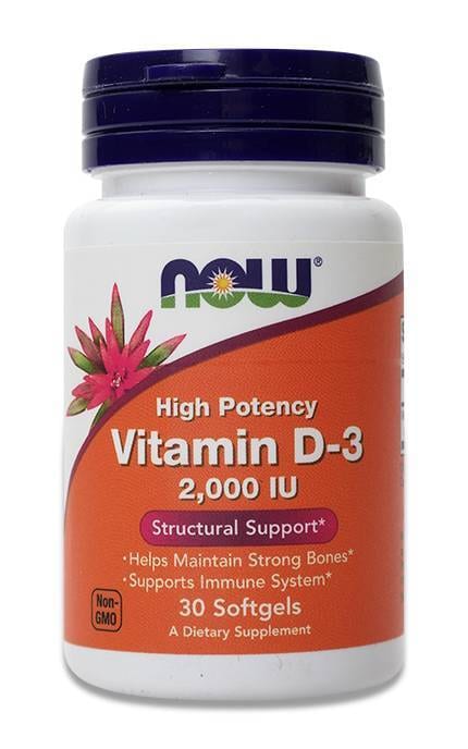 NOW-Дієтична добавка Now Вітамін Д-3 30 шт-733739003553