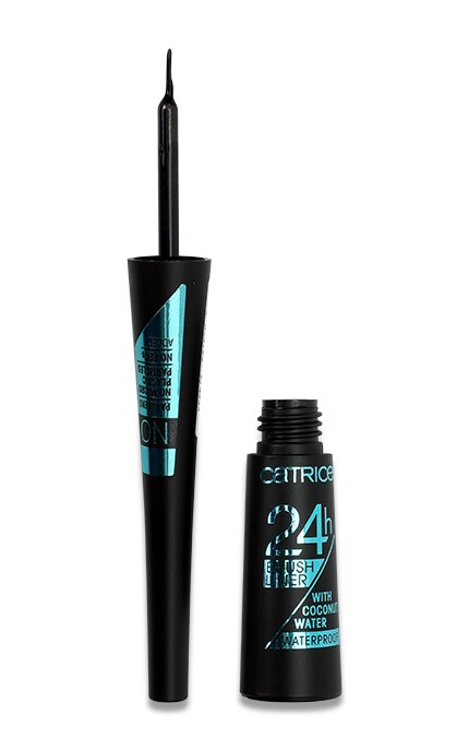 CATRICE-Підводка водостійка для очей Catrice 24h Brush Liner тон 010 Ultra Black 3 мл-4059729274953