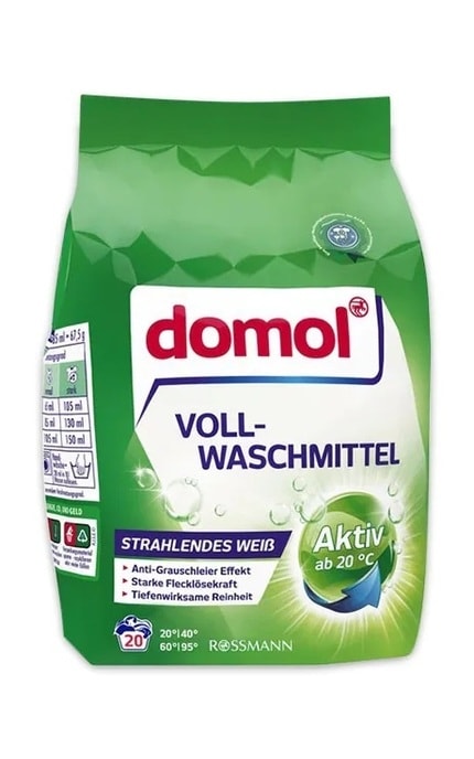 Порошок для стирки для машинной и ручной стирки Domol 1,35 кг