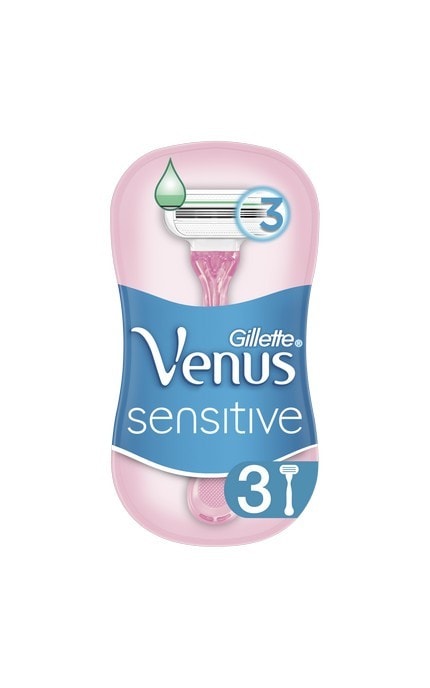 GILLETTE VENUS-Бритвы одноразовые Venus Smooth Sensitive 3 шт-7702018491544
