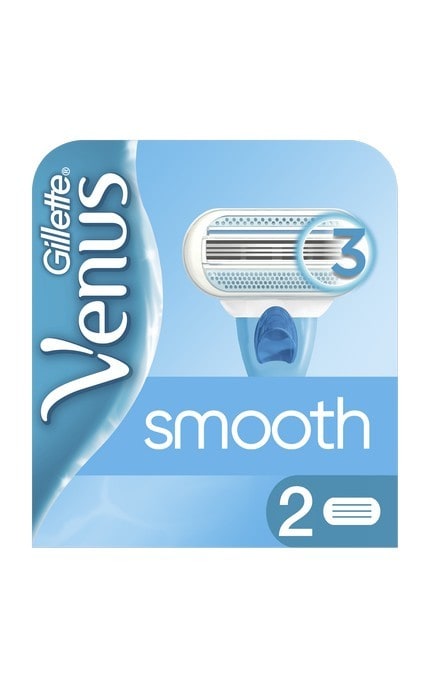GILLETTE VENUS-Змінні картриджі для гоління Venus Smooth жіночі, 2 шт-7702018495078