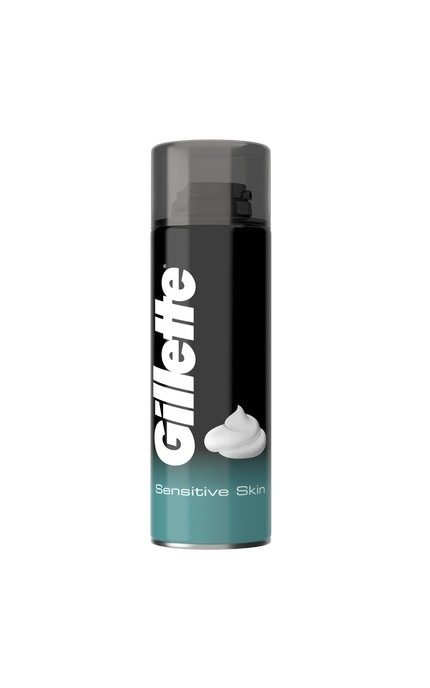 Пена для бритья мужская Gillette Foam Sensitive Skin 200 мл