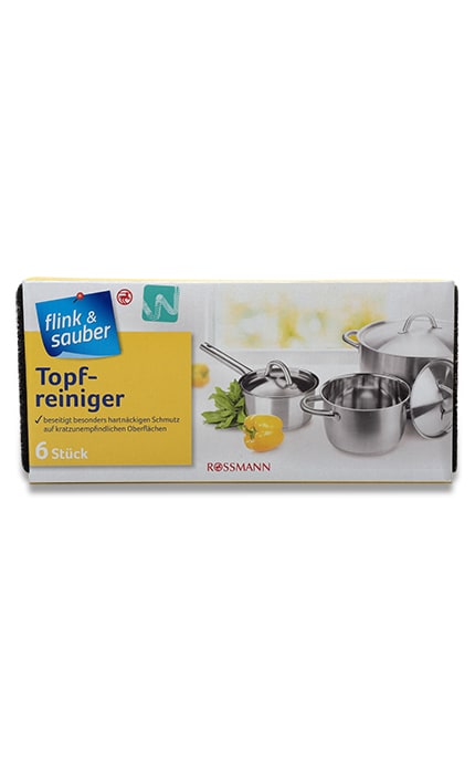 FLINK and SAUBER-Губка для посуду Flink&Sauber 6 шт-4305615392080