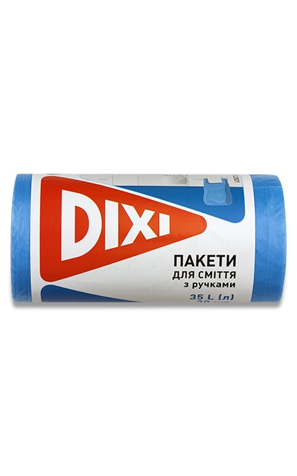 DIXI-Пакети з ручками для сміття Dixi 35 л 30 шт-4820211922719