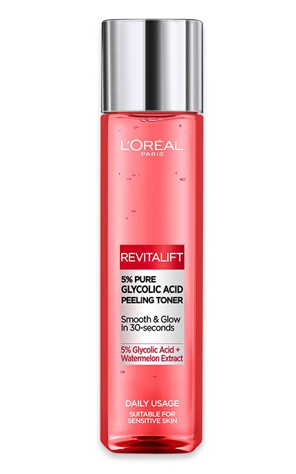 Пилинг-тоник очищающий для лица L'Oreal Paris Revitalift, 180 мл