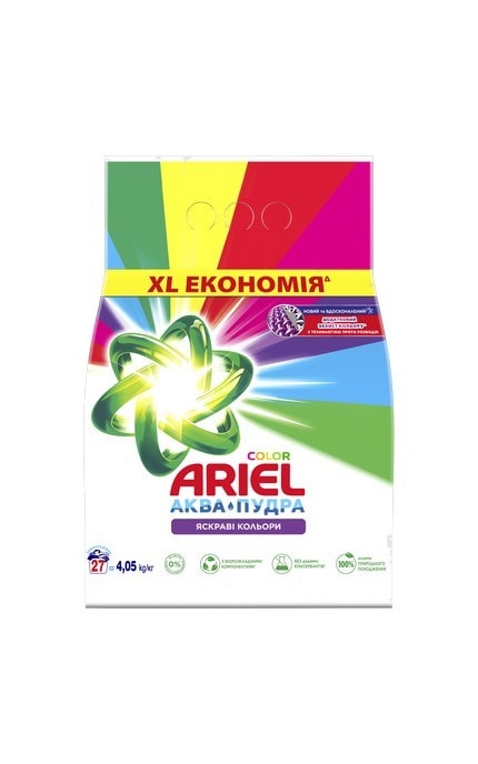 Порошок для стирки Ariel Аква-Пудра Color 4050 г