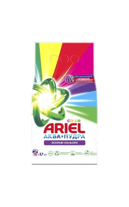 Порошок для стирки Ariel Аква-Пудра Color 2,7 кг