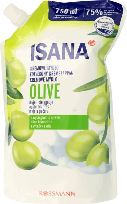 ISANA-Жидкое мыло Isana Olive, 750 мл-4047196040898
