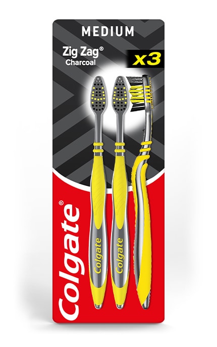 COLGATE-Зубна щітка Colgate Zig Zag Charcoal чорна, середньої жорсткості-8718951305212