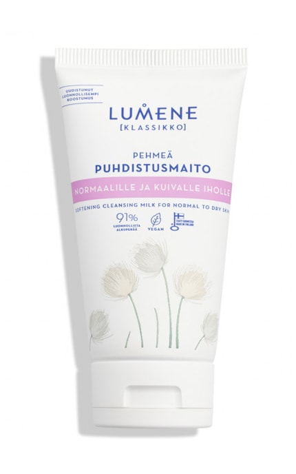 LUMENE-Молочко для лица мягкое очищающее Lumene Klassikko для нормальной и сухой кожи 150 мл-6412600814972