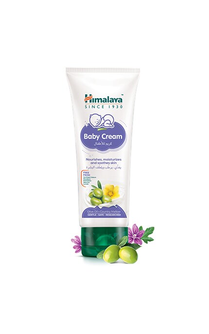 HIMALAYA HERBALS-Дитячий захисний крем Himalaya Herbals з олією оливи та мальви кантрі, 100 мл-8901138511494