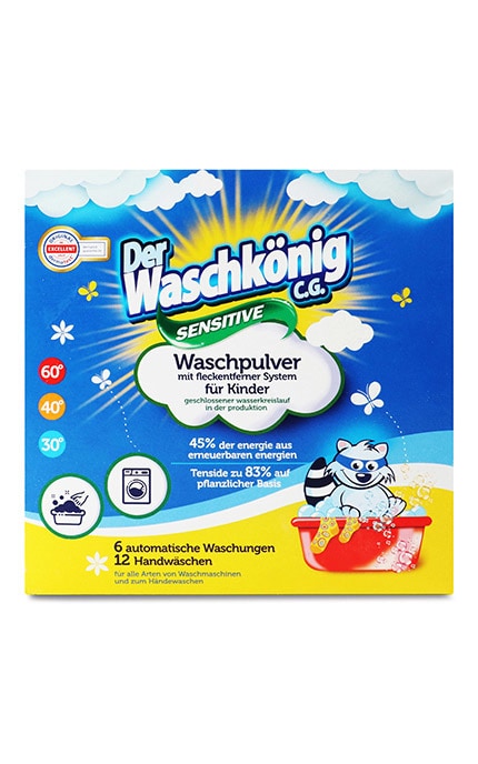 WASCHKONIG-Порошок стиральный Der Waschkonig C.G Sensitive 600 г-4260418934076