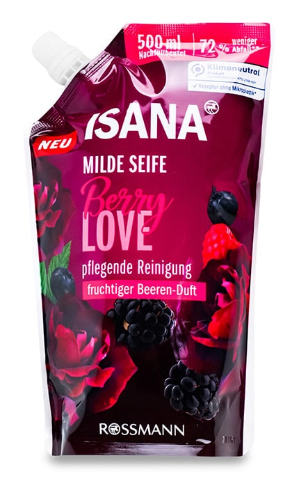 ISANA-Мыло жидкое для рук Isana Berry love 500 мл-4305615848174