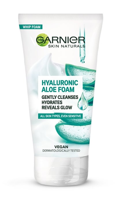 Пенка очищающая Garnier Skin Naturals Алоэ Гиалуроновая для нормальной и чувствительной кожи 200 мл