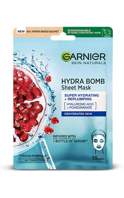 Тканевая маска для лица Garnier Skin Naturals Увлажнение и уход даже для обезвоженной кожи 32 г