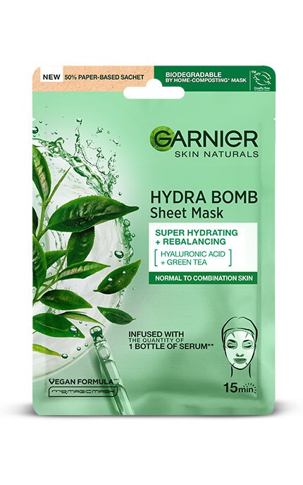 Тканевая маска для лица Garnier Skin Naturals Увлажнение и уход для нормальной и комбинированной кожи 32 г