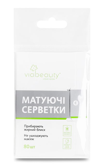 VIABEAUTY-Серветки матуючі Via Beauty 80 шт-6971663406291