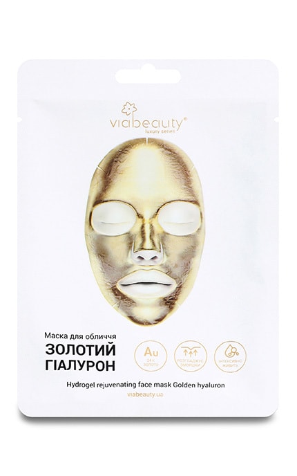 VIABEAUTY-Маска для лица гидрогелевая Via Beauty Золотой гиалурон 60 г-6971663406024