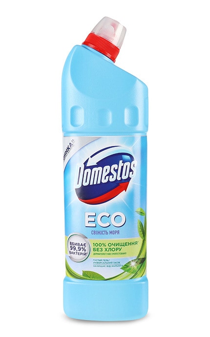DOMESTOS-Засіб для чищення Domestos Eco Свіжість моря 1 л-8720182992680
