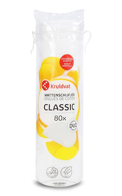 KRUIDVAT-Диски ватные Kruidvat Duo 80 шт-8720674218397