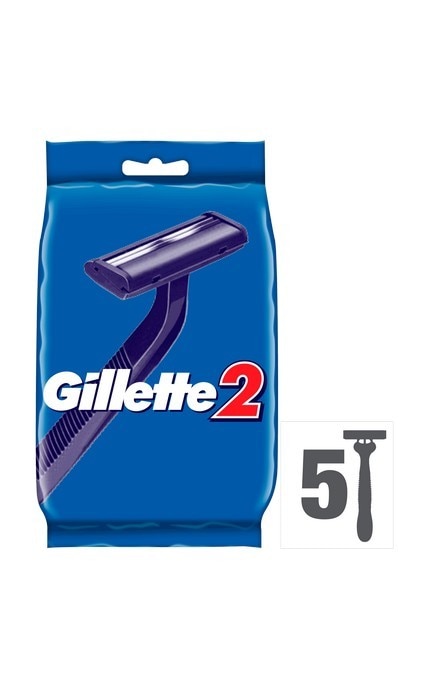 GILLETTE-Бритвы одноразовые Gillette 2 (5 шт)-3014260287030