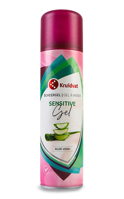 KRUIDVAT-Гель для бритья для женщин Kruidvat Aloe Vera Sensitive 200 мл-8719179848819