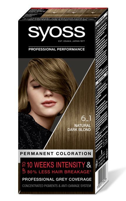 SYOSS SALONPLEX-Стойкая крем-краска для волос SYOSS 6-1 Насыщенный Темно-Русовый 1 шт-9000101713473