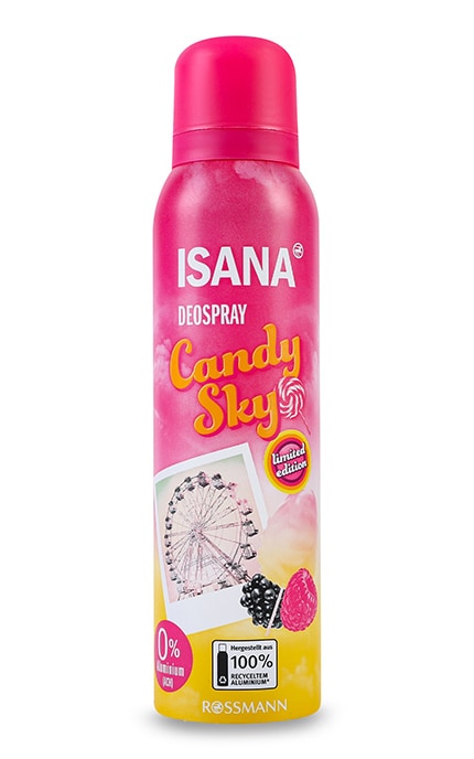 ISANA-Дезодорант-спрей для тіла Isana Candy Sky 150 мл-4305615887197