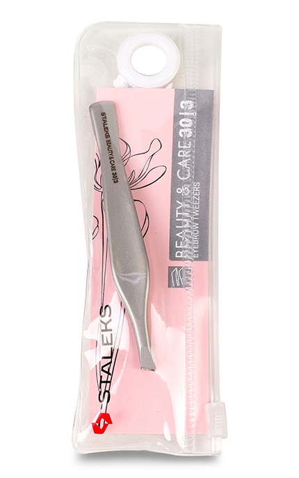 STALEKS-Пинцет для бровей Staleks 1 шт-4820121591869