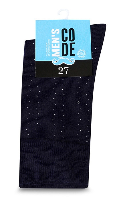 MEN'S CODE-Мужские носки классические с маленьким рисунком Men's Code №555Е 27-4820203326792
