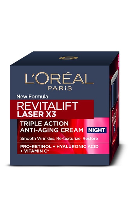 Крем-маска для лица регенерирующая ночная L'Oreal Paris Revitalift Лазер Х3 50 мл