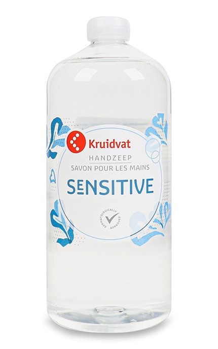 KRUIDVAT-Мыло жидкое запаска Sensitive Kruidvat 1000 мл-8719179492852