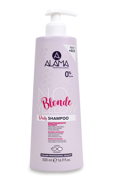 ALAMA-Шампунь для нейтрализации желтизны окрашенных волос Alama Professional Blonde 500 мл-8008277361079