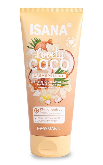 ISANA-Гель-пілінг для душу Isana Lovely coco 200 мл-4305615887555