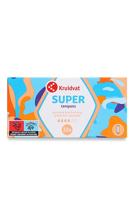 KRUIDVAT-Тампони гігієнічні Kruidvat Super 32 шт-8717333272678