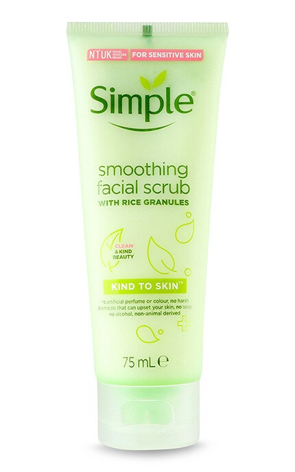 Скраб для лица выравнивающий Simple Kind to skin 75 мл