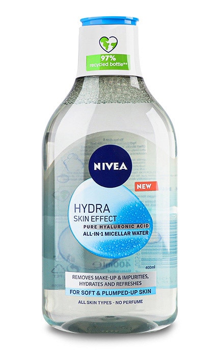 NIVEA-Вода мицелярная с гиалуроновой кислотой Nivea Hydra Skin Effect 400 мл-4005900940315