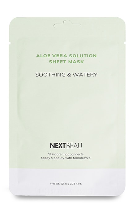 NEXTBEAU-Маска для лица Nextbeau Soothing&Watery Aloe Vera Solution 22 мл-8809696981899