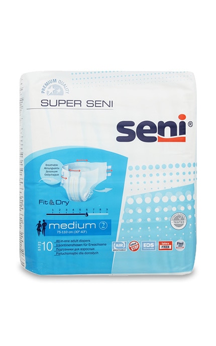 Подгузники для взрослых Super Seni medium 10 шт