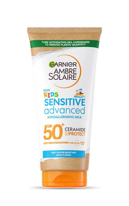 AMBRE SOLAIRE-Cонцезахисне молочко для дітей Garnier Ambre Solaire з керамідами SPF 50+ 175 мл-3600542520782