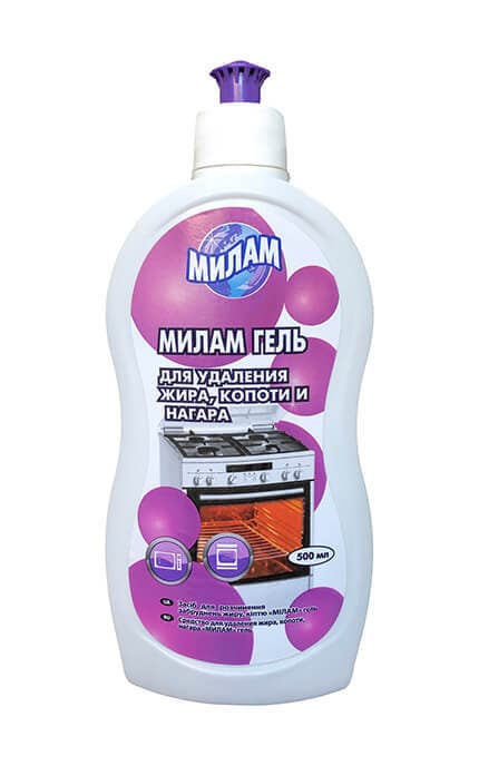 МІЛАМ-Гель для видалення жиру, кіптяви та нагару Милам 500 мл-4820077610065
