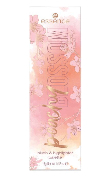 Палетка хайлайтеров и румян Essence Peachy Blossom 15 г