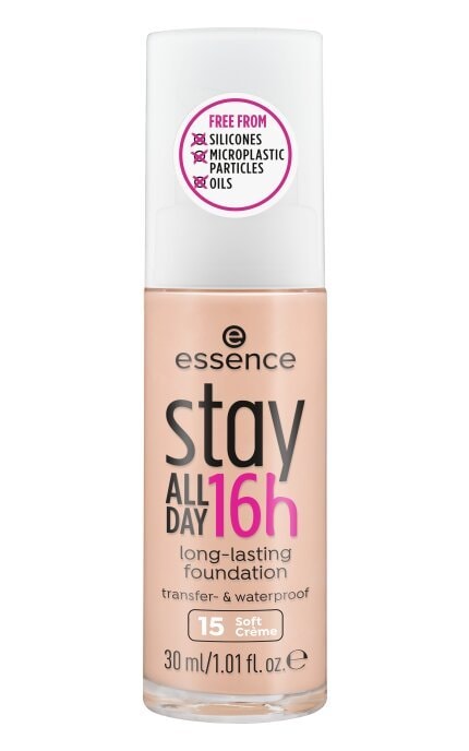 Тональная основа водостойкая Essence Stay All Day 16h Long-lasting 15 Soft Creme 30 мл