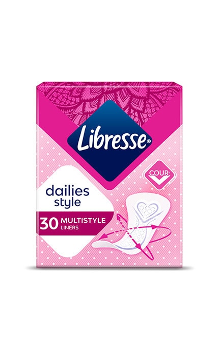 LIBRESSE-Прокладки жіночі щоденні Libresse DailyFresh Multistyle Plus 30 шт-7322540678642