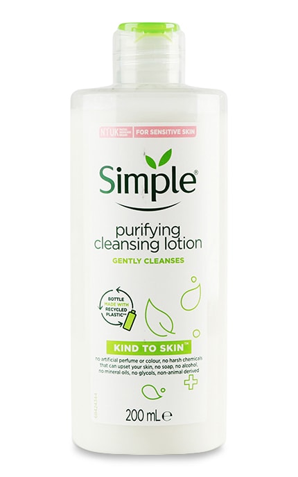 SIMPLE-Лосьон для лица очищающий Simple Kind To Skin 200 мл-5011451103849