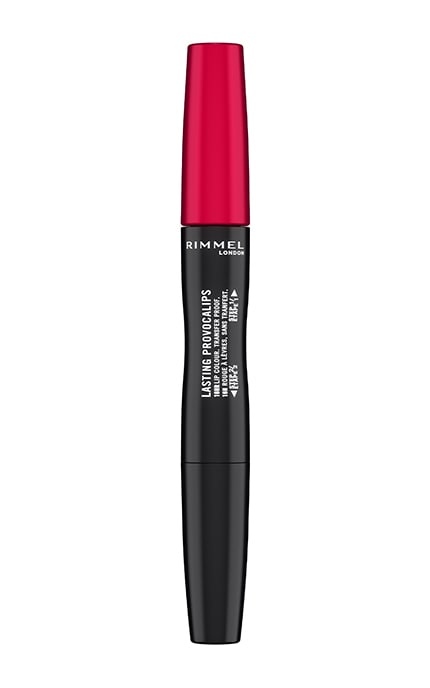 RIMMEL-Помада рідка + бальзам для губ Rimmel Lasting Provocalips 2в1 500 Kiss The Town Red 2,2 мл-3616302737895