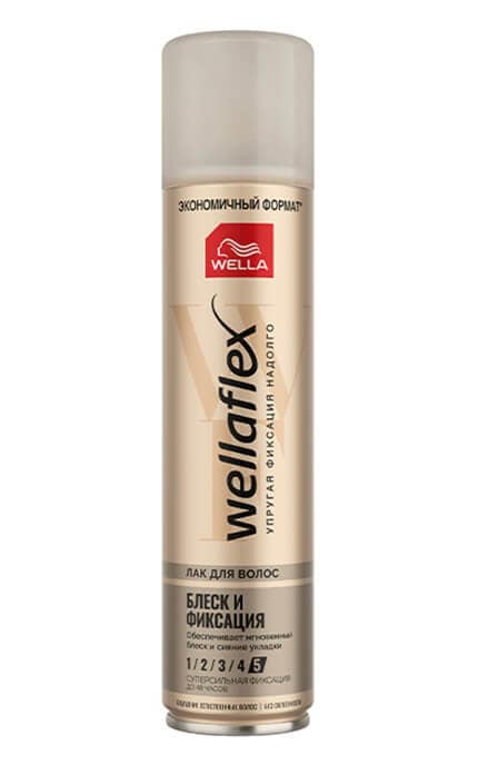 Лак для волос Wellaflex Блеск и фиксация 400 мл